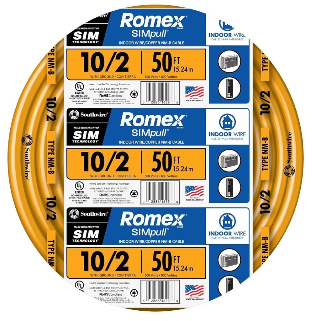 [28829022] 10/2 50ft NM-B Romex