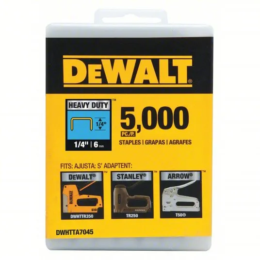[DWHTTA7045] 1/4in. Heavy Duty Staple 5,000/Box