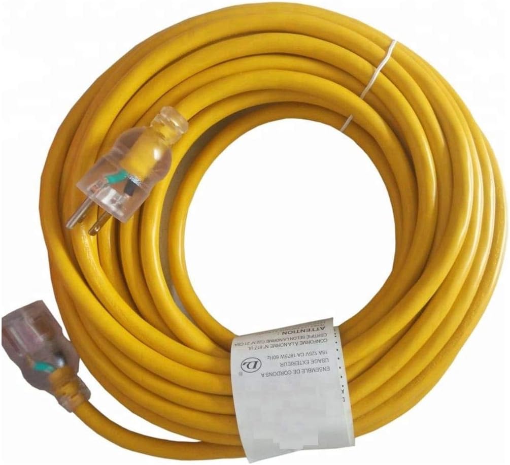 [12-100] 100ft. 12/3 SJTW Extension Cord  Lighted End