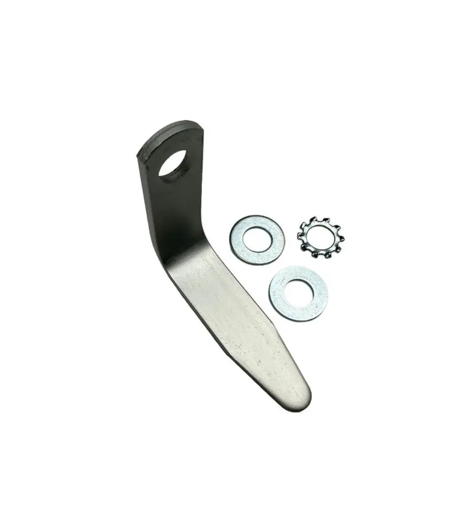 [10-166] 1/4" hole L hook  with washers