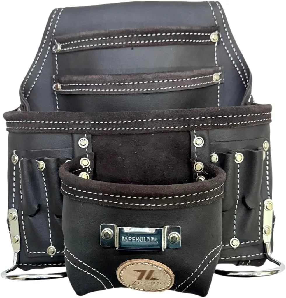 10 Pocket tool pouch Brown