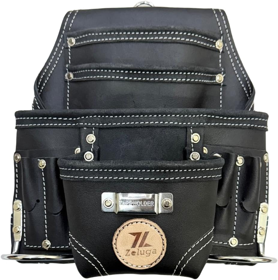 [20-117] 10 Pocket tool pouch Black
