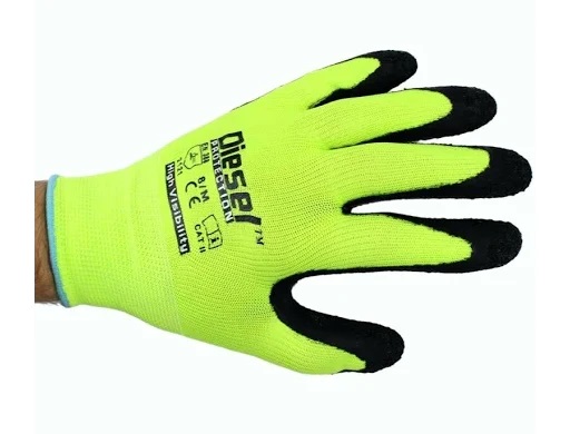 [HV4000-L] DIESEL GLOVE large, LIME