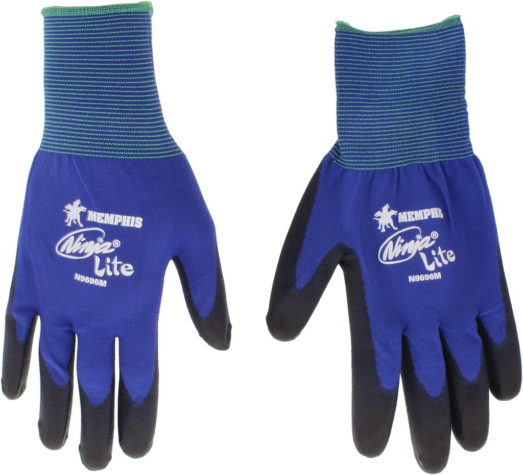 Blue Ninja Lite Gloves,  Size Medium, (12 Pair)