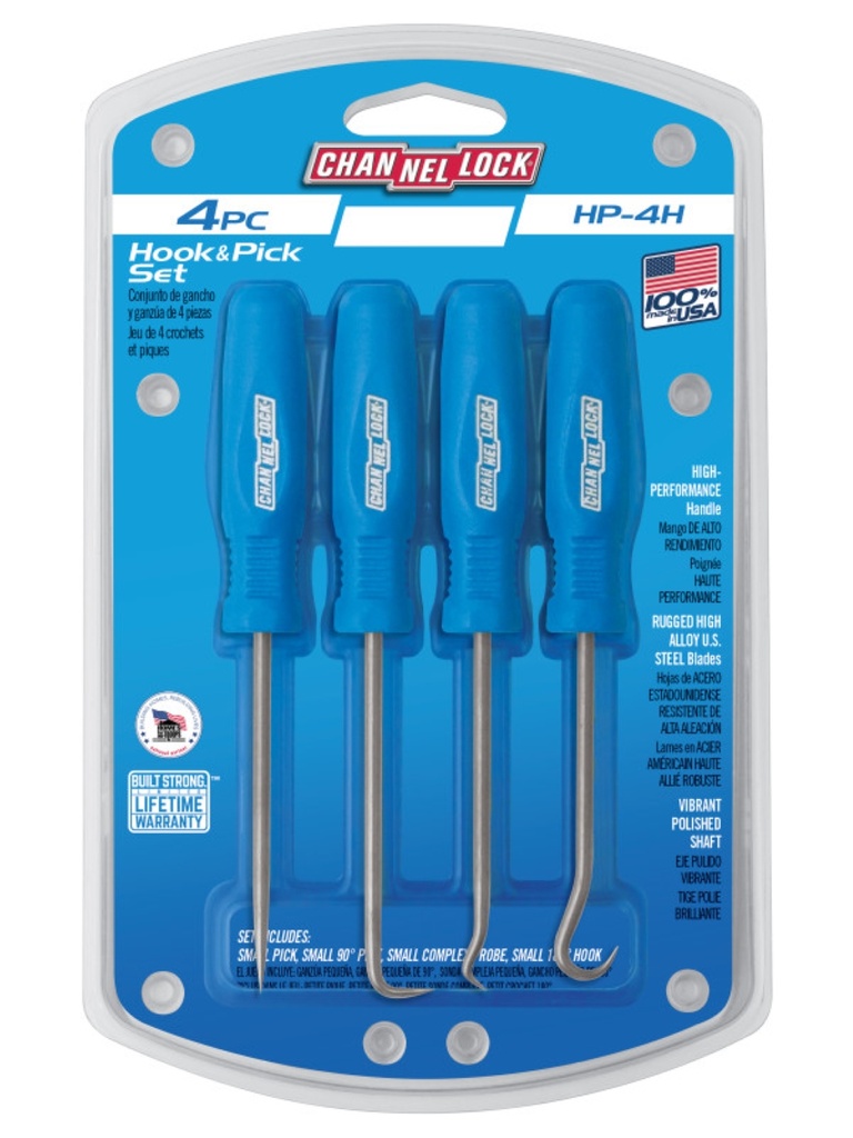 HP-4H 4pc Precision Hook & Pick Set