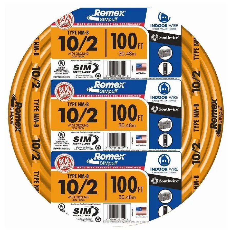 [28829028] 100 ft. 10/2  NM-B W/G Wire