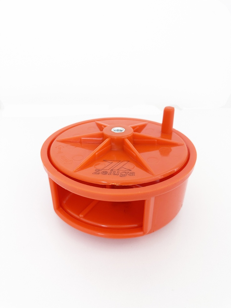 23-271 Sturdy Plastic for Both Left and Right Hand with Belt Loop Holder and Rewind Knob Tie Wire Reel, Red