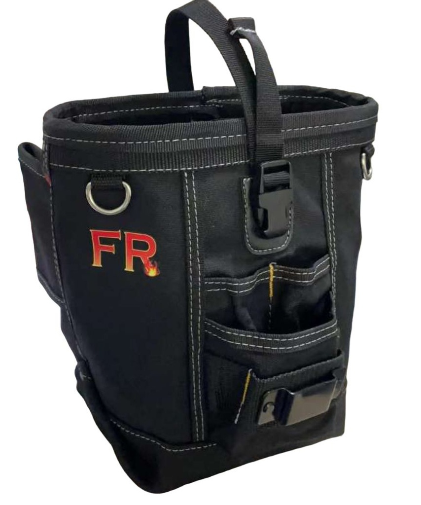 [20-335] Fire Resistant Fabric/Tape Clip Bolt Bag, Black