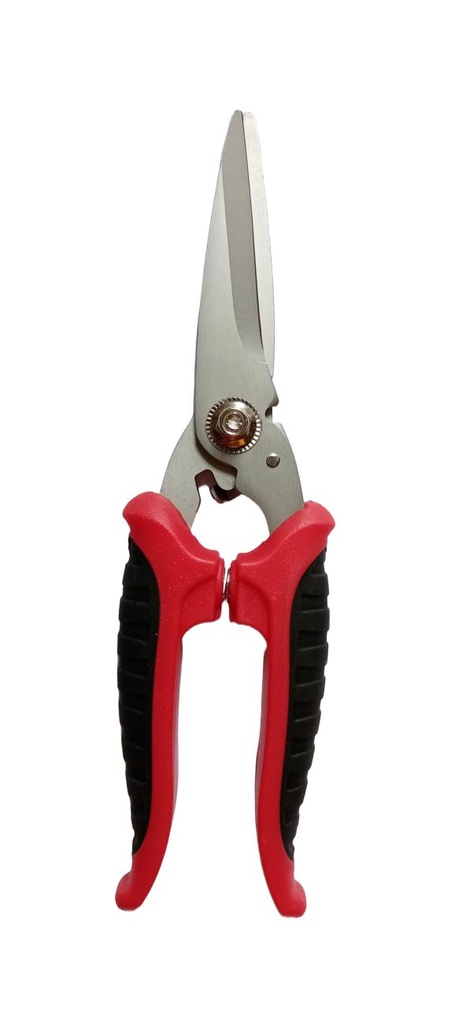 [10-373] 8in. Straight Snip Red/Black 25-373