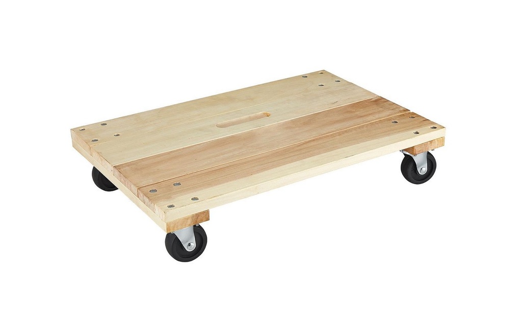 24in. x 16in. 1000 lb. Capacity Hardwood Solid Deck Dolly