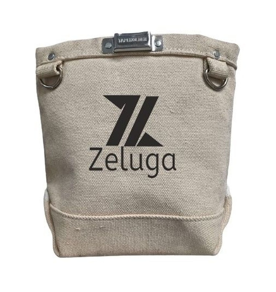 [20-336] White Canvas Fire Resistant Fabric Bolt Bag, White