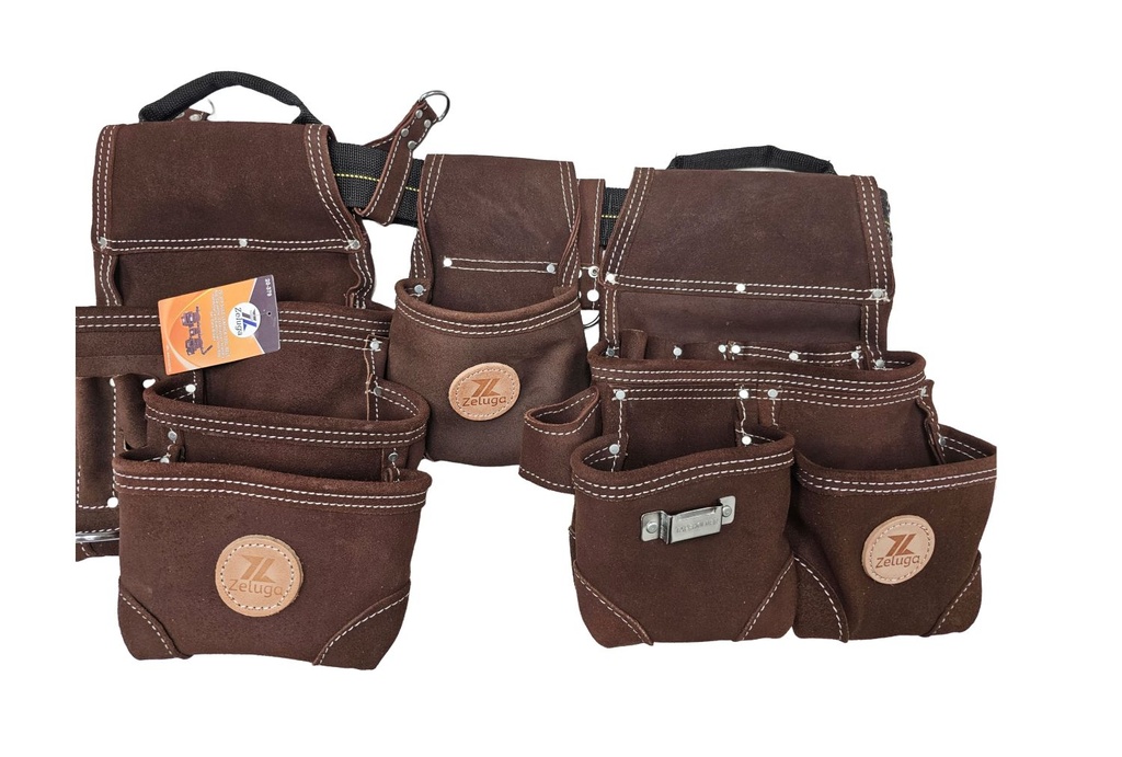  Electrician Tool Bag Set, Dark Brown