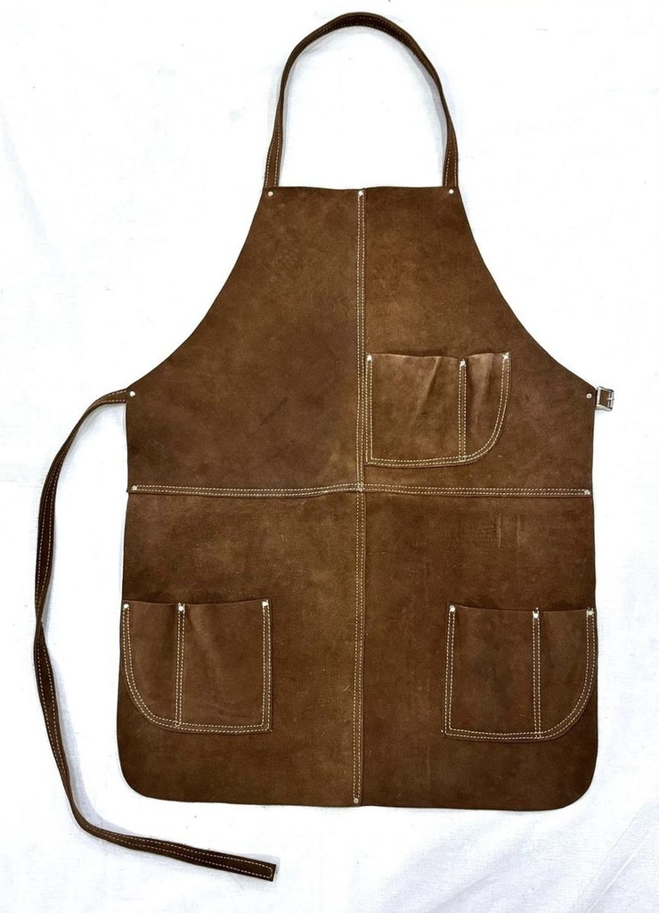 [20-409] 24in. x 36in. Welding and Work Shop Apron, Brown
