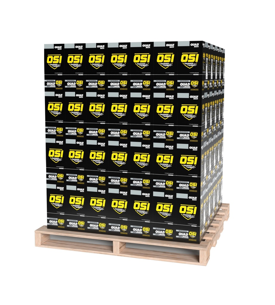 9.5 oz. #001 QuadMax Window, Door and Siding Sealant Full Pallet, 140 Cases, 1680 Tubes, White