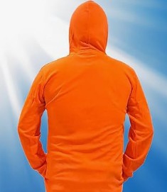 [27-425-L] (L) Polyester Hooded Orange12 Pk     