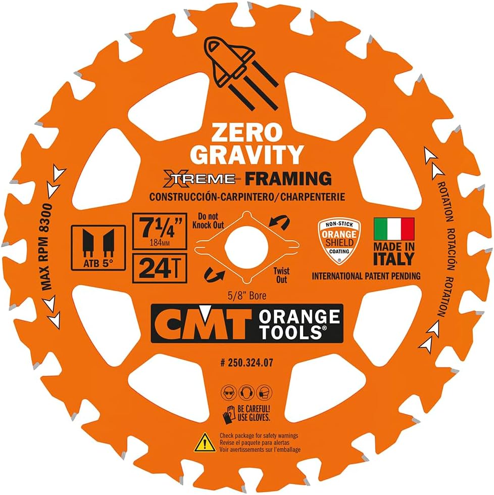 [250.324.07-X10] CMT Framing Saw Blade 7-1/4’’ 24T