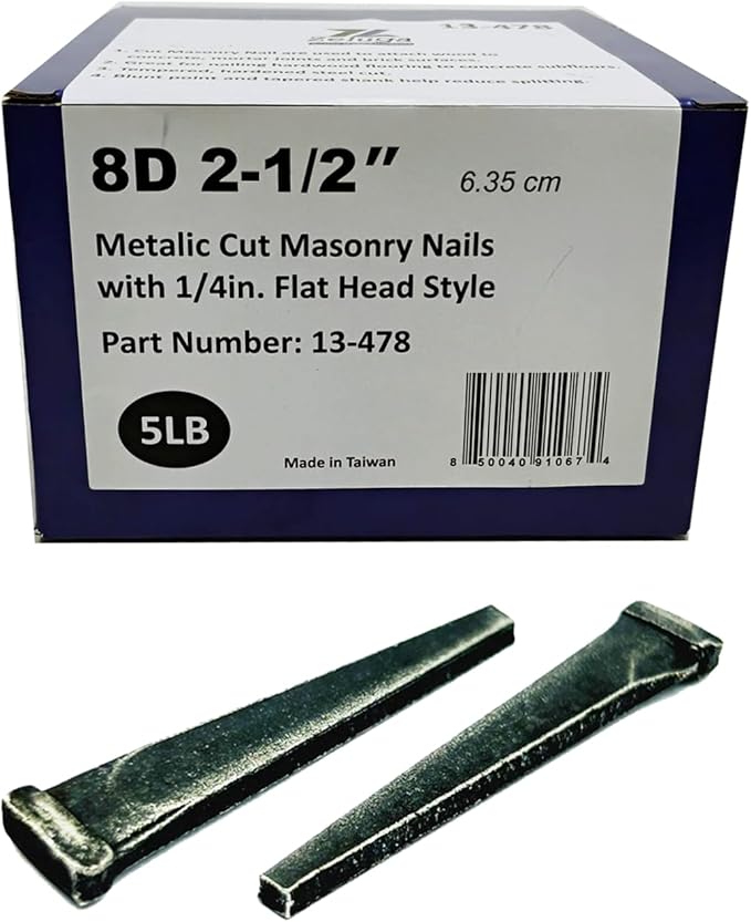 [13-478] 8D Cut Nails 5LB