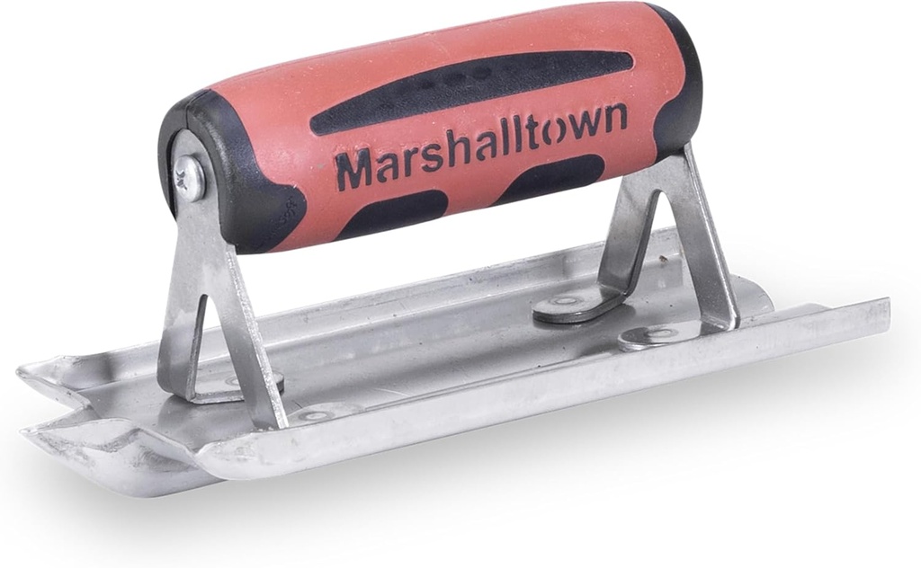 180D MARSHALLTOWN Concrete Groover: Stainless Steel, 6 in Blade Lg, 3 in Blade Wd, DuraSoft