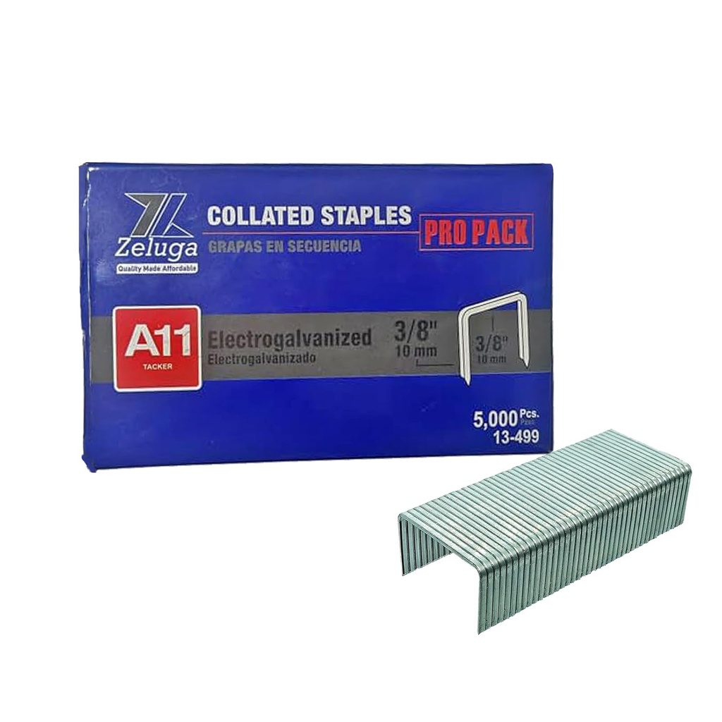 [13-499] 3/8" A11 Style Tacker Staple 5000/bx