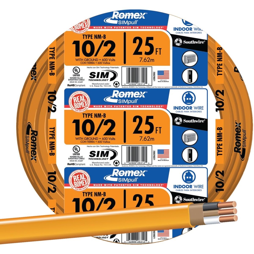 [28829021] 25' 10/2 NMB W/G Cable