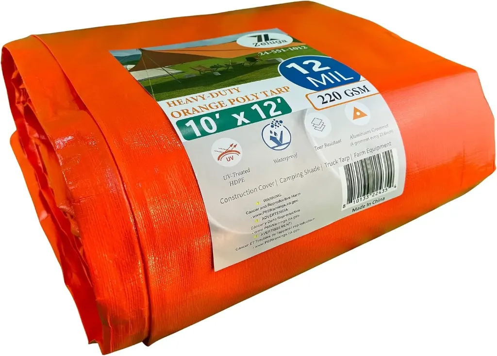 POLY TARP 10'X12' 12MIL UV-WATERPROOF