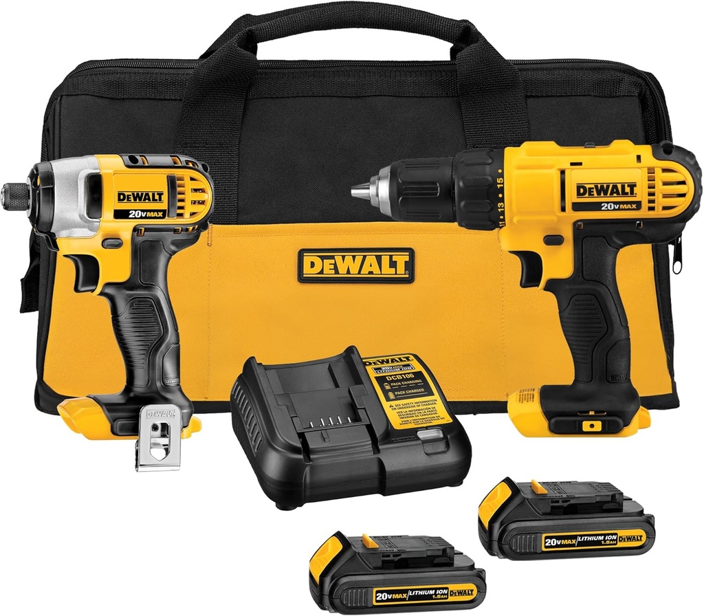 Dewalt Drill Driver/Impact Driver Combo Kit