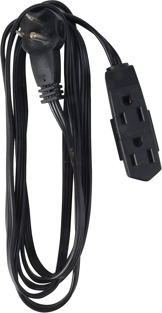 [2243] Southwire Tools & Equipment 2243 Indoor/Household, Slimline Flat Plug, SPT-2, 16/3, 8', NEMA 5-15P, Black, B001BDX1XI