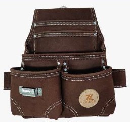 [20-530] Chocolate Leather 10 Pocket Pouch