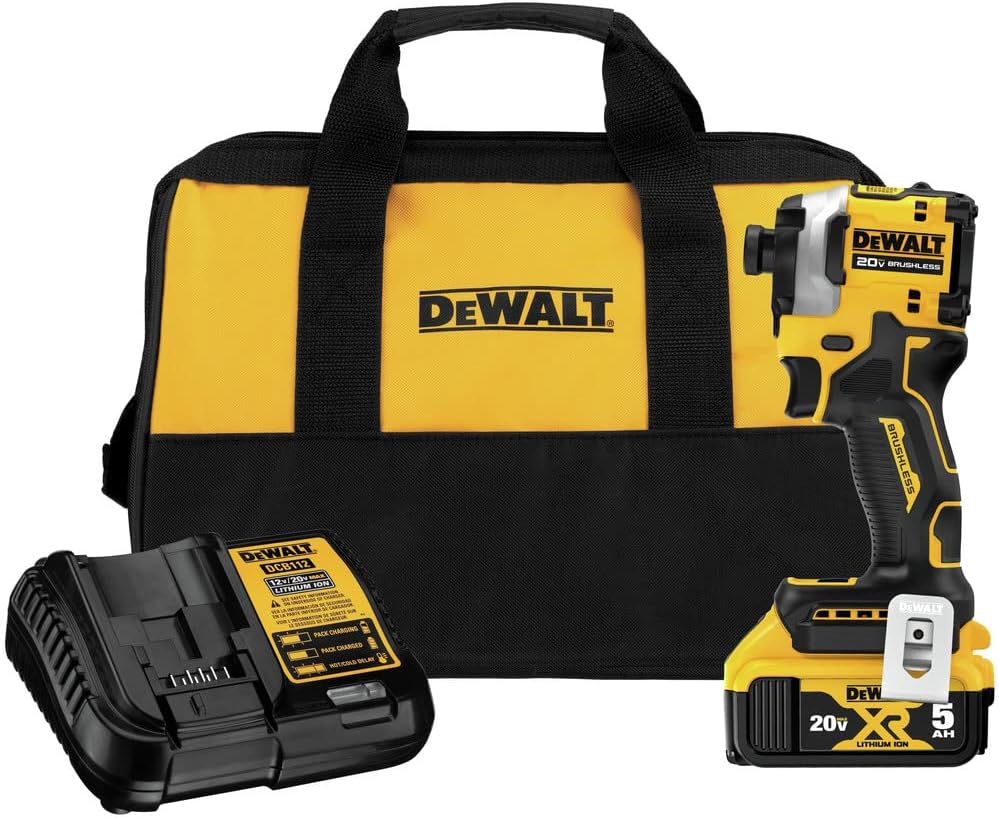 3-Speed Impact Driver Kit, 20V, DCF850P1, 1/4 IN