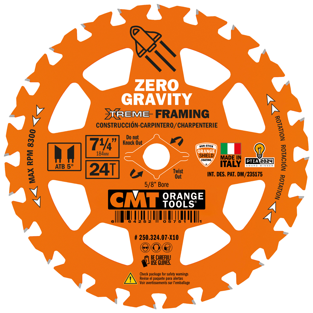 [250.324.06-X10] CMT FRAMING SAW Blade 6-1/2’’ 24T 