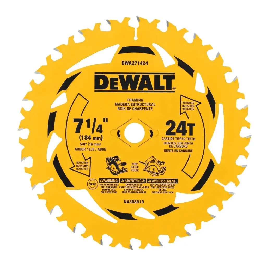 7 1/4 24T Saw Blades Dewalt (0) GRAVITY