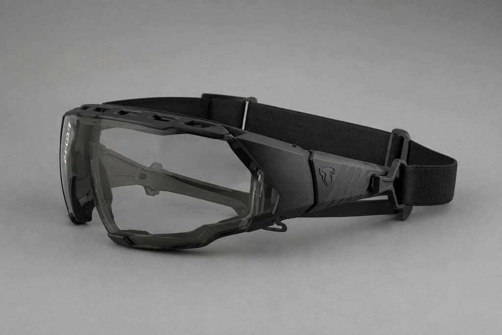 L-RVS Black-Clear Headstrap