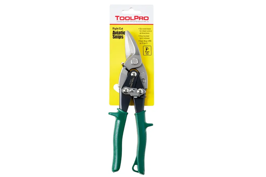 Aviation Snips Right Cut - Green Grips