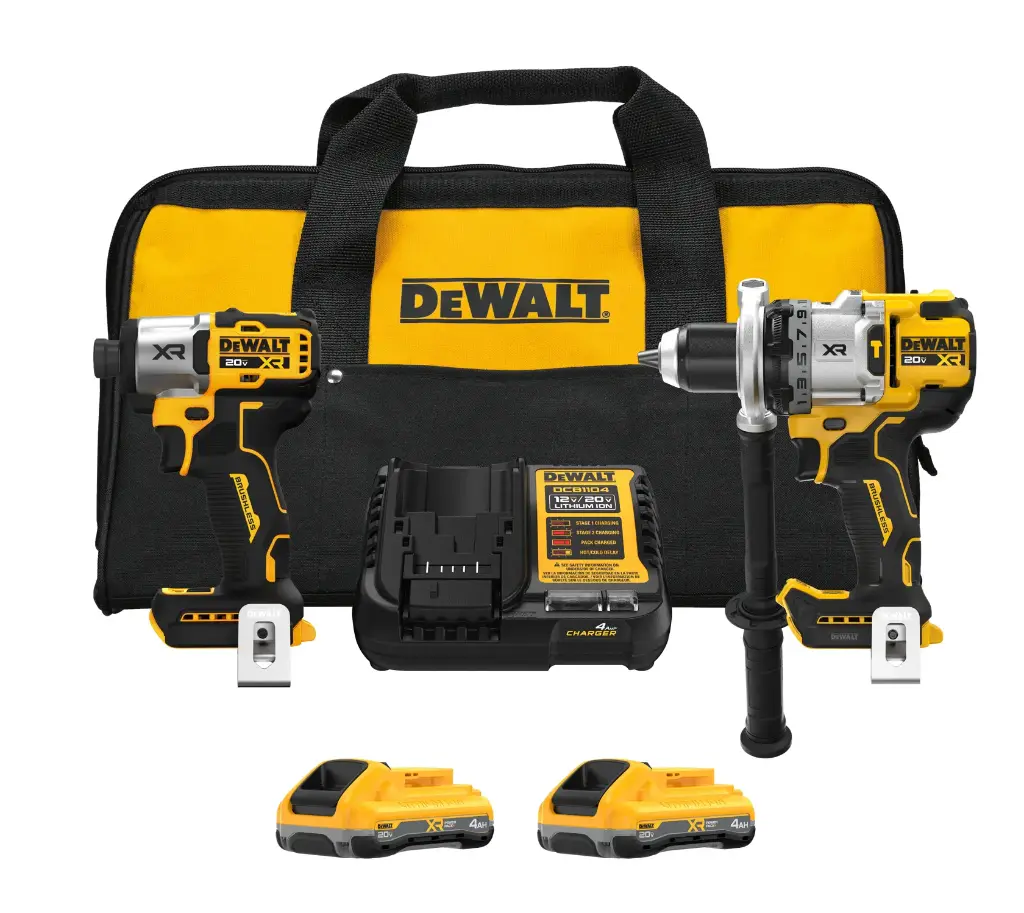 [DCK2101QQ2] 20V MAX Lithium-Ion Cordless 2-Tool Combo Kit with (2) 4.0 Ah Batteries, Charger and Kit Bag