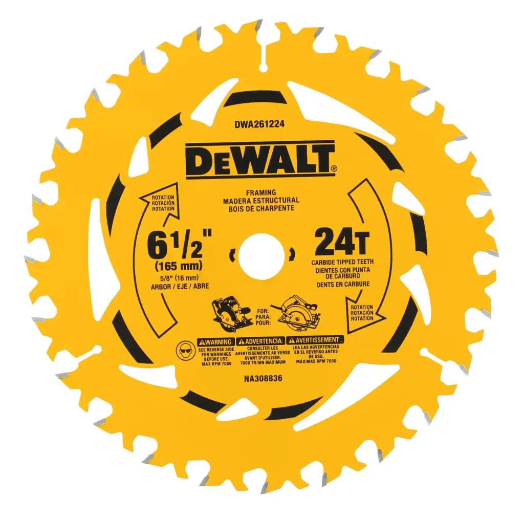 [DWA261224] SAW BLADE 6-1/2"X24T