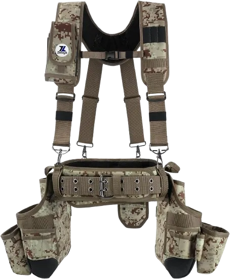 Digital Camo Pouch set W/suspender