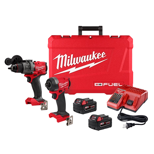 [3697-22] M18 FUEL 18V Lithium-Ion Brushless Cordless Hammer Drill and Impact Driver Combo Kit (2-Tool) with 2 Batteries