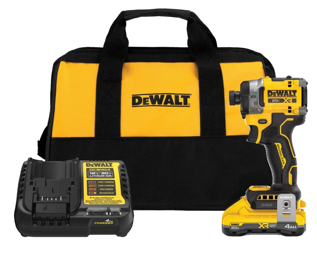 [DCF860QQ1] 20V MAX* XR® Brushless Cordless 3-Speed High Torque 1/4-In. Impact Driver Kit