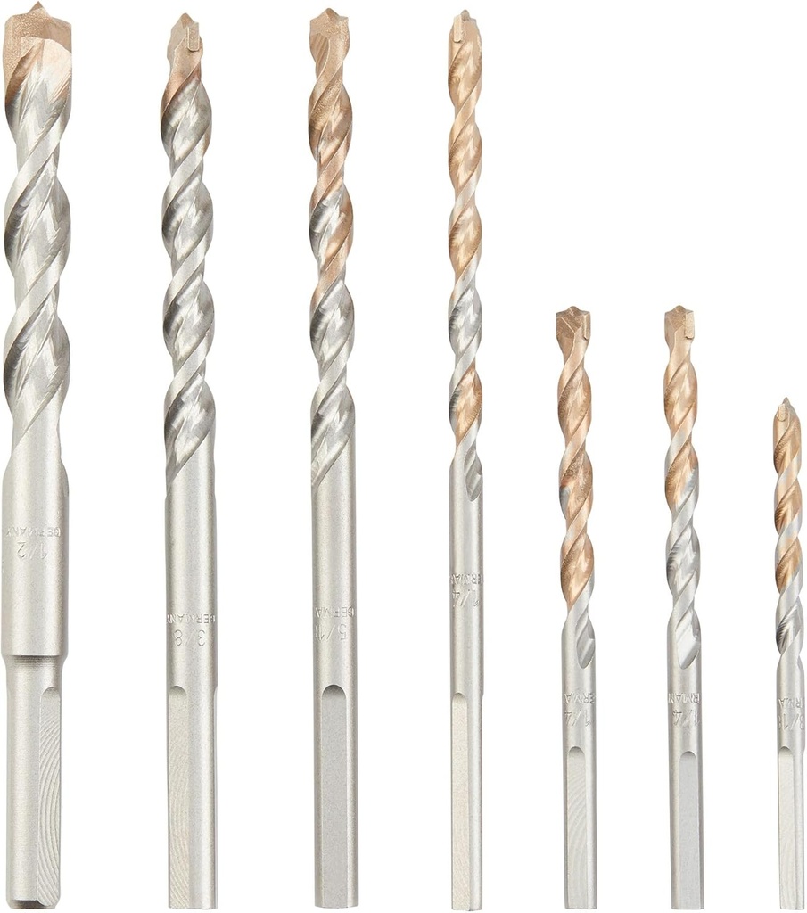 7 Pc. Masonry Drill Bit Set