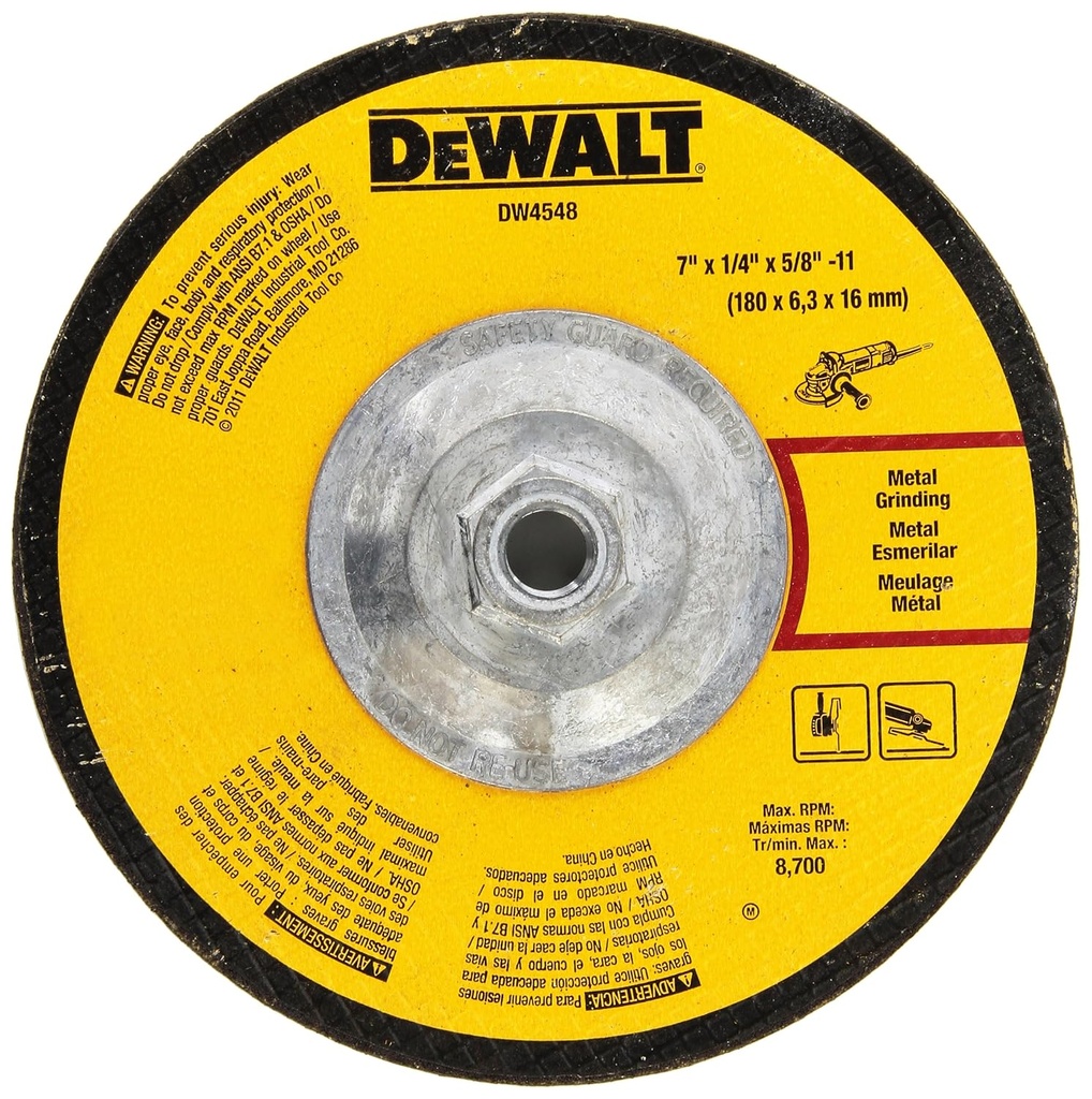 [DW4548] 7in. x 1/4in Grinding Wheel