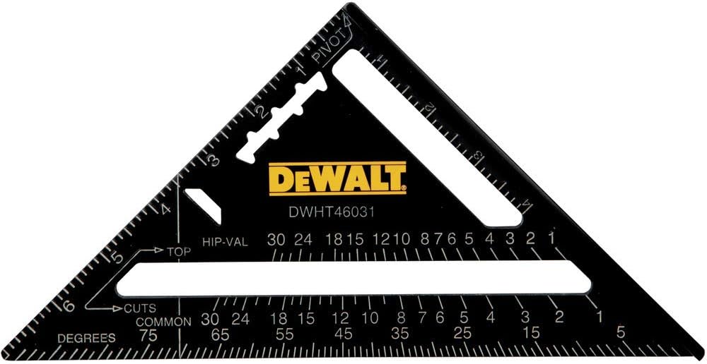 7in. Rafter Square, Black