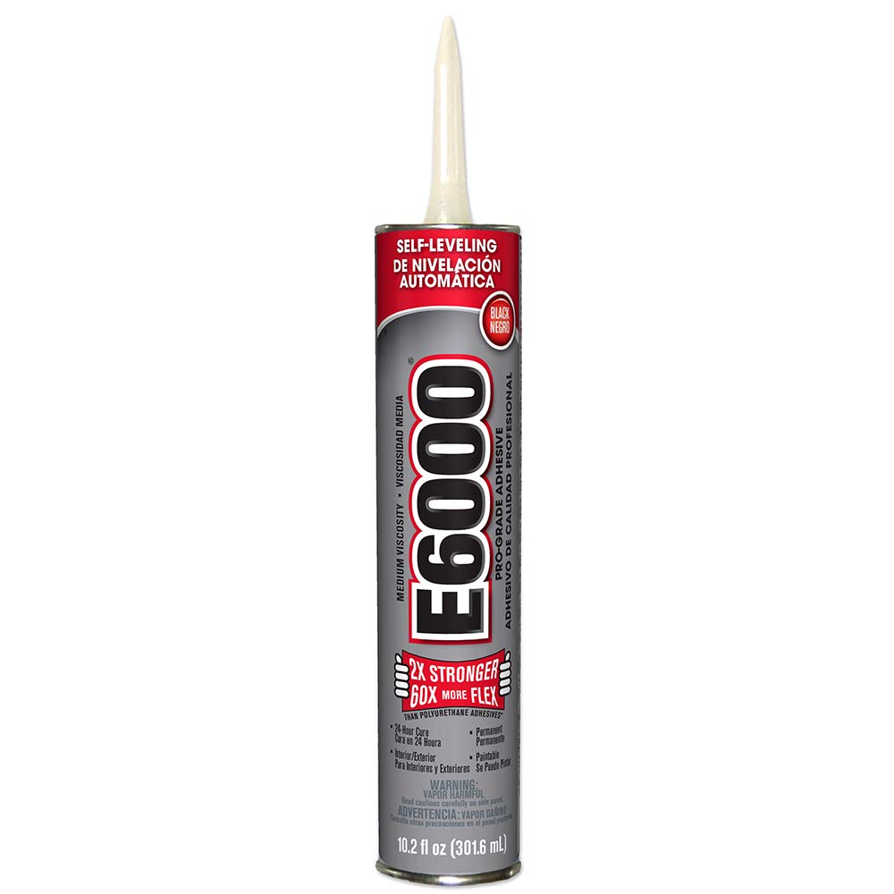 [232031] 10.2 oz. E-6000 Medium Visocity, Industrial Strength Adhesives, Black
