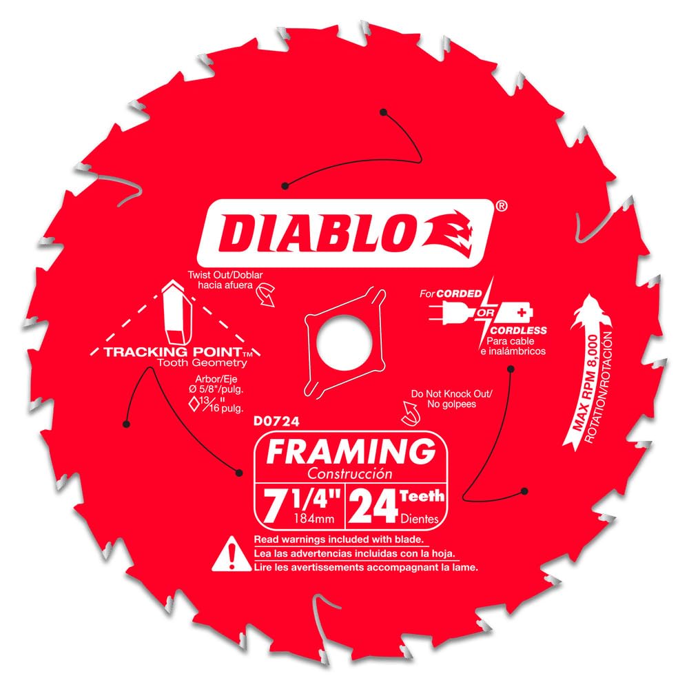 [D0724A] 7 1/4 24T Saw Blade