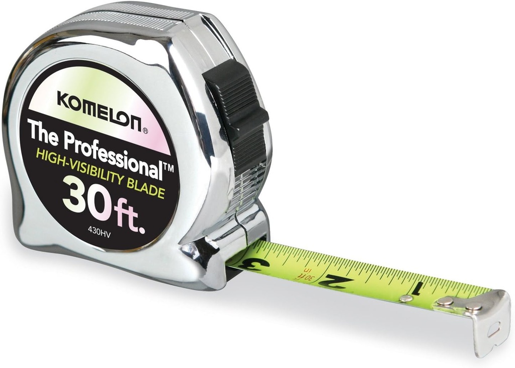 [W430HVSM] 30ft. x 1in. The Professional Tape Measure, Chrome